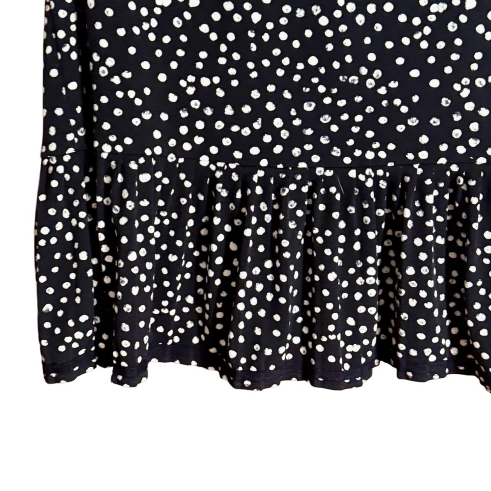 Limited Women’s Navy with White Polka Dots Sleeveless Top Sz Lg - Picture 3 of 4